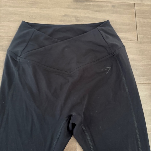Gymshark Asymmetric Crossover Leggings Black Size Small - Picture 1 of 9